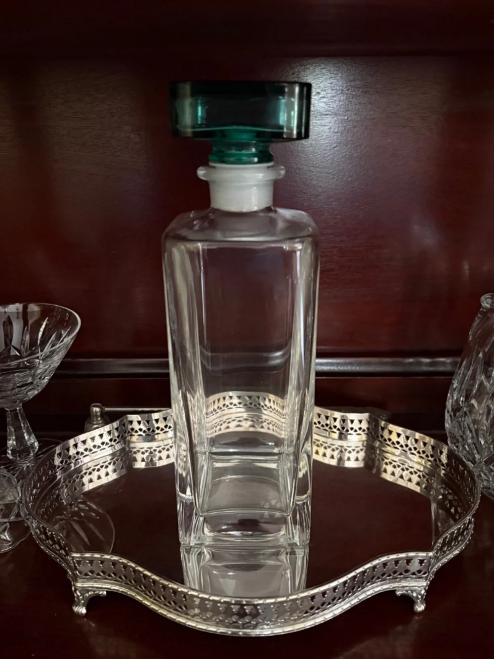 Vintage Decanter Italian Luigi Bormioli Light-music Monet H 2679 10